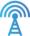 digital transformation singapore - telecoms blue icon