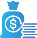 digital transformation singapore - finance blue icon