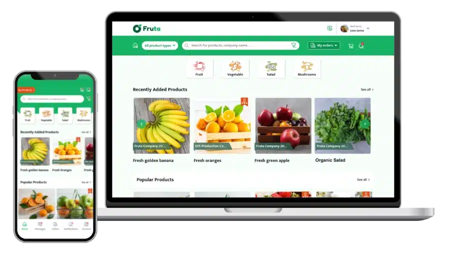 beautiful online grocery store for fruta