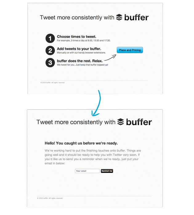 Buffer — Two Pages That Proved a $100M Idea