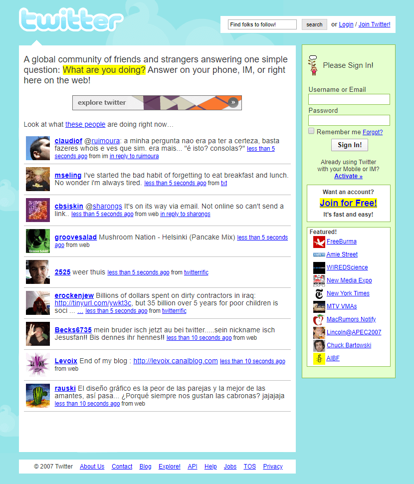 Twitter — An Internal Tool Gone Global
